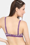 Rosaline Everyday Double Layered Non Wired 3/4th Coverage T-Shirt Bra - Winter Bloom — thumbnail 2